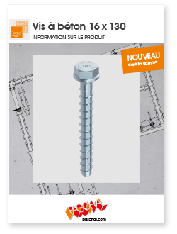 Information sur le produit vis à béton