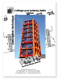 Description technique Coffrage pour poteaux Treillis