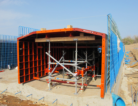 Schalwagen für den Bau von Box-Culverts