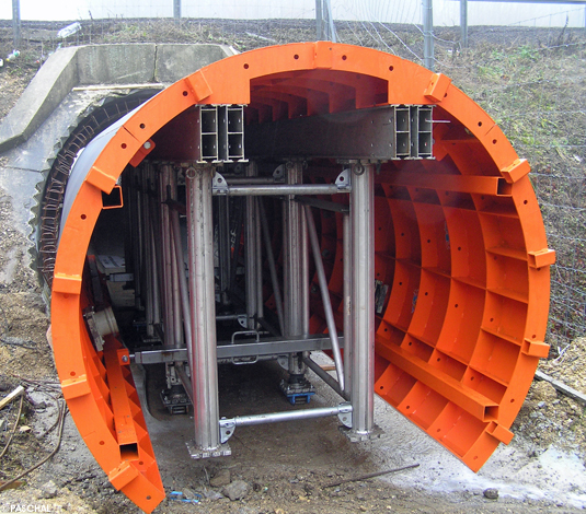Schalwagen zur Tunnelsanierung