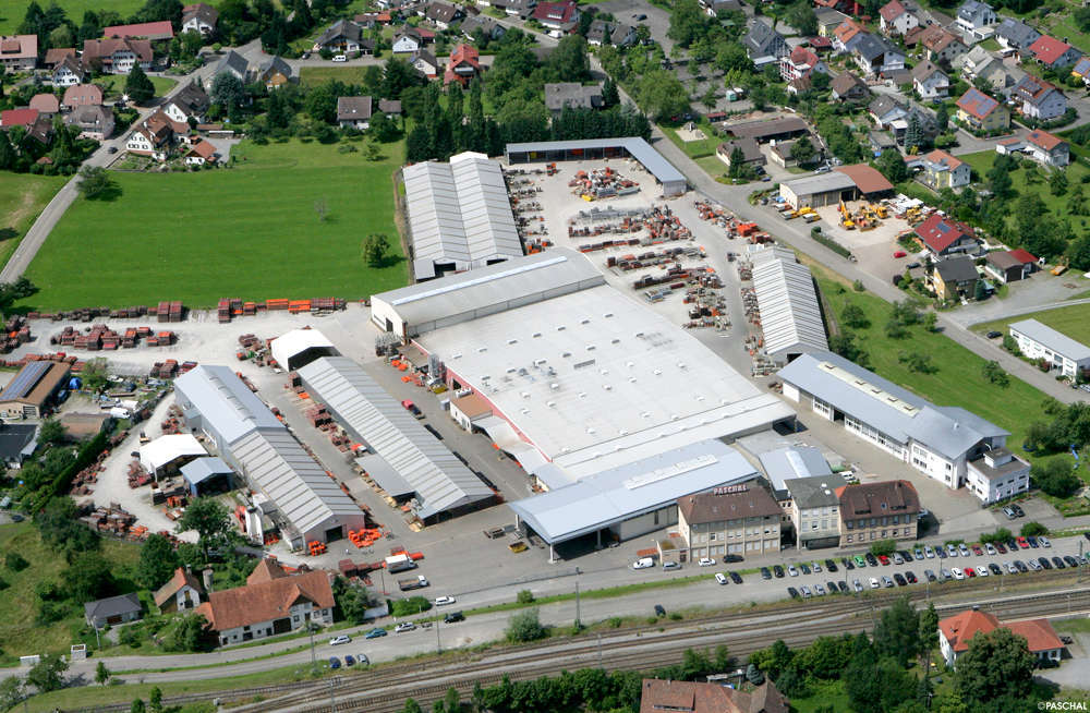 Photo aérienne de l'usine principale PASCHAL à Steinach